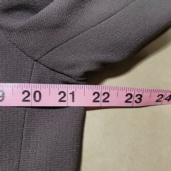 Norton McNaughton Size 14 Vintage Dark Taupe Midi Length Blazer, EUC - Picture 11 of 14